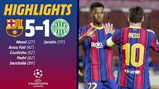 HIGHLIGHTS amp REACTION  Barça 51 Ferencváros [upl. by Ulphiah]