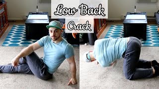 How to Crack Your LOW Back DIY Tutorial [upl. by Niaz476]