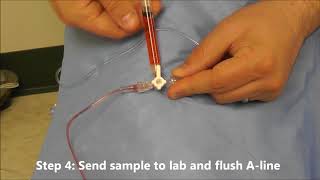 How to Draw Labs from an Arterial Line [upl. by Anotyad260]