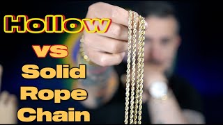 Solid Rope Chains Vs Hollow Rope Chains  Is It Worth It [upl. by Assenna]