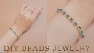 DIY Beads Craft  How to Make Beaded Bracelet  Beading Tutorial  Making Beaded Jewelry [upl. by Mirabel]