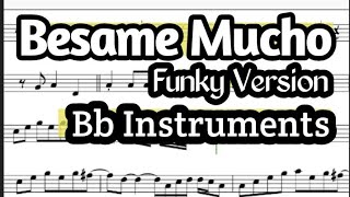 Besame Mucho Tenor Sax Soprano Clarinet Trumpet Sheet Music Backing Track Play Along Partitura [upl. by Enrobialc482]