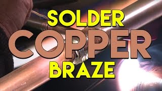 🔥 TIG Brazing VS Soldering Copper Pipe  TIG Time [upl. by Sihtnyc]