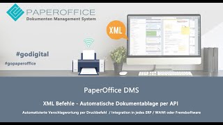 Automatische Dateiablage per PaperOffice API und XML Steuerbefehlen  Dokumentenmanagement System [upl. by Benildas]