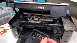 How to Replace Printhead in Canon Pixma MG5220 MG5120 [upl. by Ramsdell707]