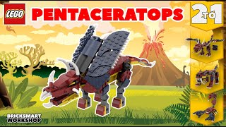 Pentaceratops MOC LEGO 31102 Alternate Digital Build [upl. by Amehsat111]