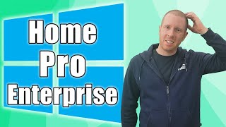 Windows 10 Versions Home Vs Pro Vs Enterprise [upl. by Amoihc]