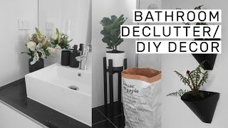 Bathroom Decluttering  DIY Decor  Rachel Aust [upl. by Blanding700]