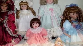 PORCELAIN DOLL COLLECTION STARTED IN THE 80s [upl. by Ennove]