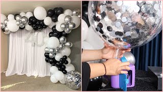 BALLOON GARLAND  DIY  TUTORIAL  HOW TO MAKE CONFETTI STICK TO YOUR BALLOON  CONFETTI BALLOONS [upl. by Erbes]