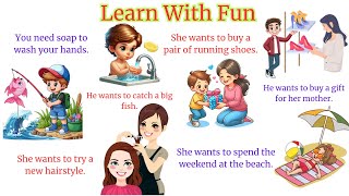 Needs vs Wants  Learn English with Fun Sentences English Speaking Practice  Speak With Kids [upl. by Julie616]