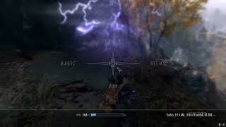 How to get destruction level 100 in 13 seconds Skyrim V [upl. by Farver]