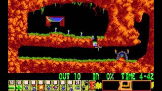 Lemmings PC  Level 1 Just dig [upl. by Lazor]