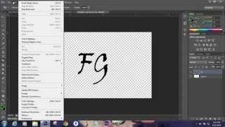 How to create watermark using photoshop cs6 [upl. by Latrell]