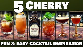 5 Fun amp Easy CHERRY HEERING Liqueur Cocktails [upl. by Fiel]