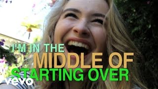 Sabrina Carpenter  The Middle of Starting Over Official Lyric Video [upl. by Edrock853]