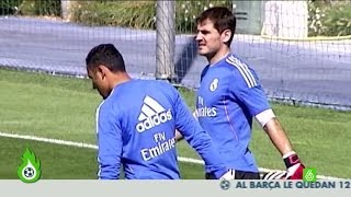 Así entrenan Iker Casillas y Keylor Navas [upl. by Riatsila]