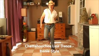 Chattahoochee Line Dance Bonie Style w tutorial Alan Jackson [upl. by Sanfred]