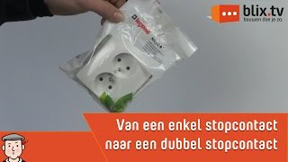 Maak zelf van een enkel stopcontact een dubbel stopcontact [upl. by Bea]