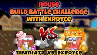 HOUSE BUILD CHALLENGE WITH EXROYCE  GROWTOPIA [upl. by Ecinrev]