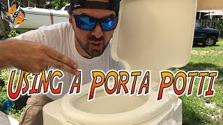 How to use a Porta Potti in Your Boat or RV Portable Toilet Thetford 260B [upl. by Saidel]