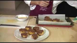 Video ricette pesche ripiene allamaretto e cioccolato con zabaione [upl. by Sihtam444]