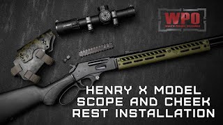 Henry X Model Scope amp Cheek Rest Installation [upl. by Seidler545]