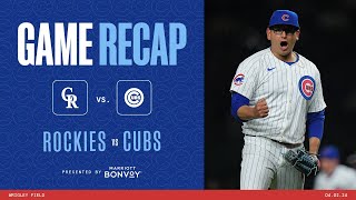 Game Highlights Home Runs from Suzuki Morel Cooper and Bellinger Power Cubs Past Rockies  4224 [upl. by Mlohsihc]