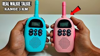 Best Walkie Talkie Range 3km Unboxing amp Testing  Chatpat toy tv [upl. by Yenetruoc170]