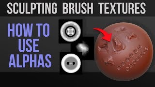 How to Use AlphasTextures for Sculpt Brushes [upl. by Lumpkin]