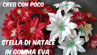 Fai da te Stella di natale in gomma Eva crepla fommy decorazione senza stampi semplice idea regalo [upl. by Eirised]