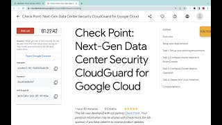 Check Point NextGen Data Center Security CloudGuard for Google Cloud  qwiklabs  GSP818 [upl. by Dori600]