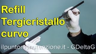 Sostituzione gommino tergicristallo curvo [upl. by Yenobe350]