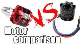 Motor comparison DJI 2212 920 KV VS SunnySky 2212 13 II 980 KV [upl. by Savior]