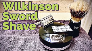 Simplexity 05 Safety Razor Shave using a full Wilkinson Sword set for the last time [upl. by Euqinomahs]