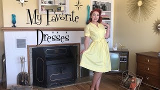 My FAVORITE DressesVintage 1950s [upl. by Alioz]