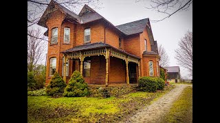 Abandoned large farmhouse with barn Barn explored Explore 3 Ontario Canada [upl. by Annovahs100]