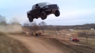 Ford Raptor jumps 90 feet [upl. by Alaric]