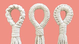 DIY 3 ideas de PORTAMACETAS en macrame SIN ARO  DIY 3 Macrame Plant Hanger ideas Without a Ring [upl. by Corissa237]