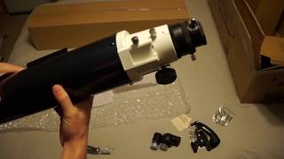 Celestron Omni XLT AZ 102mm Refractor Unboxing 2019 [upl. by Harobed389]