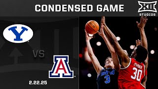 BYU vs 19 Arizona Condensed Game  202425 Big 12 Mens Basketball [upl. by Nnalorac47]