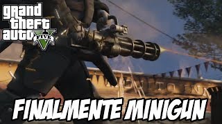 GTA V  Cheguei no LVL 120 FINALMENTE MINIGUN [upl. by Elamaj]