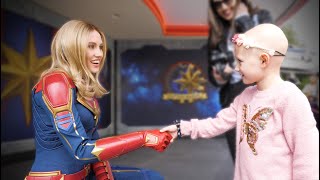 First Time Ever Meeting Captain Marvel  Disneyland Vlog [upl. by Launcelot]