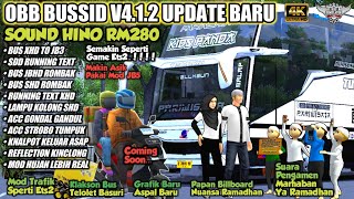 OBB BUSSID V412 TERBARU SOUND HINO RM280 ETS2 NUANSA RAMADHAN Grafik Hd  Bus Simulator Id [upl. by Connolly]