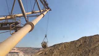 Coal mine  Inside view of Giant Dragline excavator [upl. by Ennayelsel511]