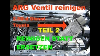 AGR EGR Ventil reinigen Toyota D4d Deutsch Teil 2 [upl. by Unity821]