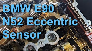 BMW E90 N52 Valvetronic Eccentric Shaft Sensor and Valve Cover Gasket Replacement [upl. by Quillon]