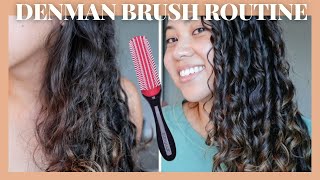 HOW I USE THE DENMAN BRUSH  STYLING 2B2C HAIR [upl. by Newlin]