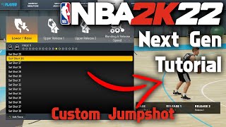 How to Use the Custom Jump Shot Creator in NBA 2K22  NBA 2K22 Next Gen Tutorial [upl. by Atalayah303]