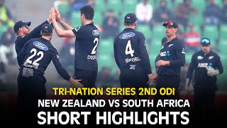 Short Highlights  New Zealand vs South Africa  2nd ODI  TriNation Series 2025  PCB  M3J1K [upl. by Aivul556]